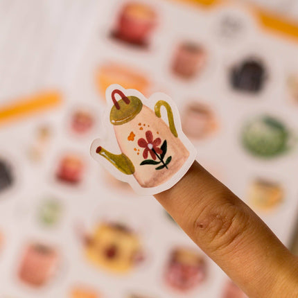 Planche de stickers — Tasses d'automne