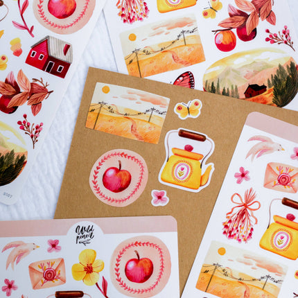 Planche de stickers — Après-midi d'automne
