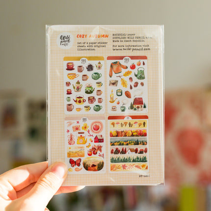 Lot de planches de stickers— Automne cozy