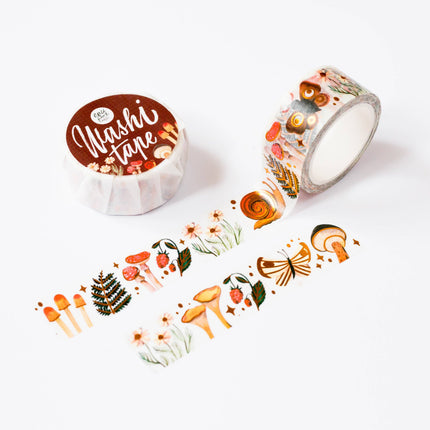 Ruban Washi  tape — Forêt dorée