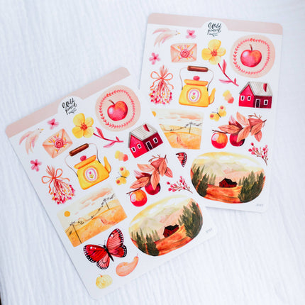 Planche de stickers — Après-midi d'automne