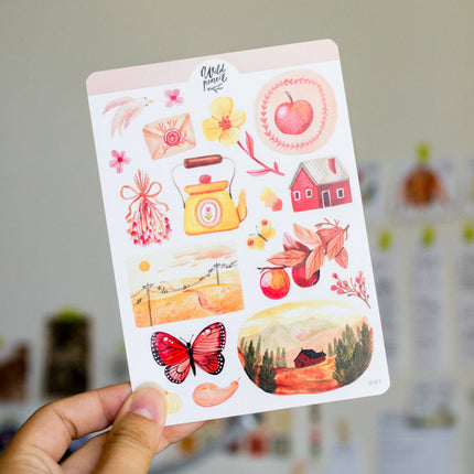 Planche de stickers — Après-midi d'automne