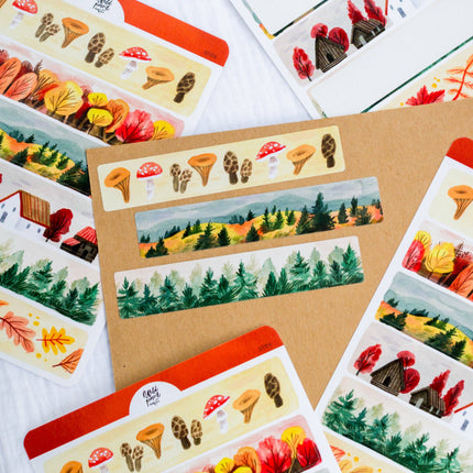 Planche de stickers — Rubans d'automne