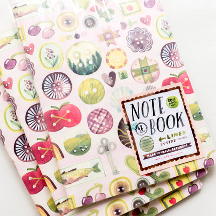 Carnet A5 Babioles – Pages Lignées Décorées